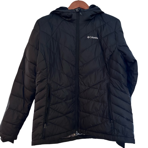 Columbia Women's White Out ll Omni Heat Hooded Jacket Puffer NWOT XL - Picture 1 of 6